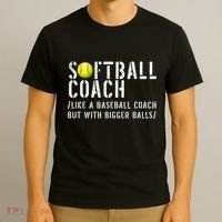 Softball Softball Dad Softball Coach T-Shirt thumb 3