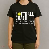 Softball Softball Dad Softball Coach T-Shirt thumb 4