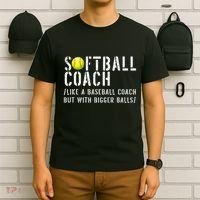 Softball Softball Dad Softball Coach T-Shirt thumb 6