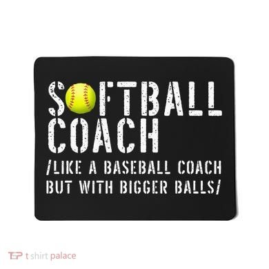 Softball Softball Dad Softball Coach Mousepad