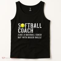 Softball Softball Dad Softball Coach Tank Top thumb 2