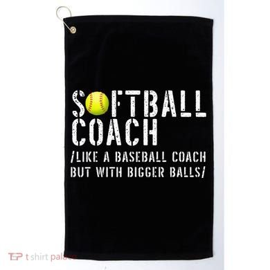 Softball Softball Dad Softball Coach Golf Towel
