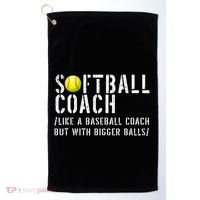 Softball Softball Dad Softball Coach Golf Towel thumb 0