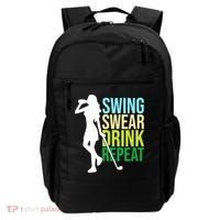 Swing Swear Drink Repeat Love Golf Backpack thumb 0