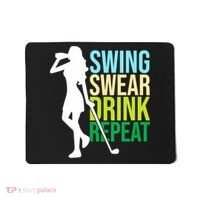 Swing Swear Drink Repeat Love Golf Mousepad thumb 0