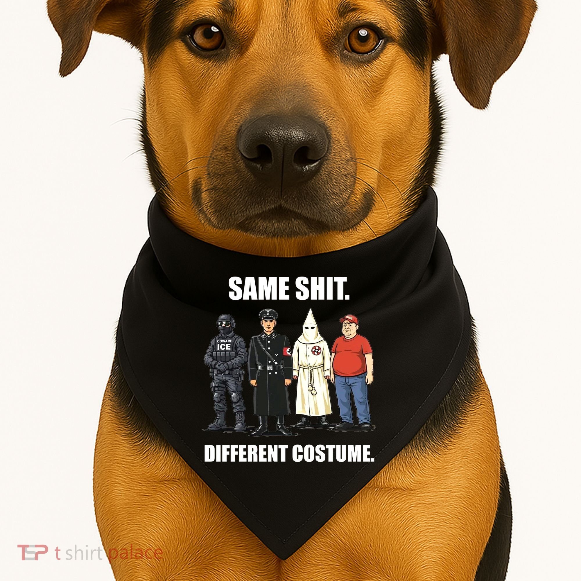 Same Shit Different Costume Anti ICE USA-Made Doggie Bandana