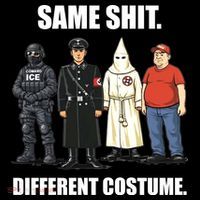 Same Shit Different Costume Anti ICE USA-Made Doggie Bandana thumb 2