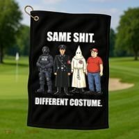 Same Shit Different Costume Anti ICE Golf Towel thumb 1