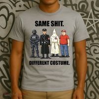 Same Shit Different Costume Anti ICE T-Shirt thumb 3