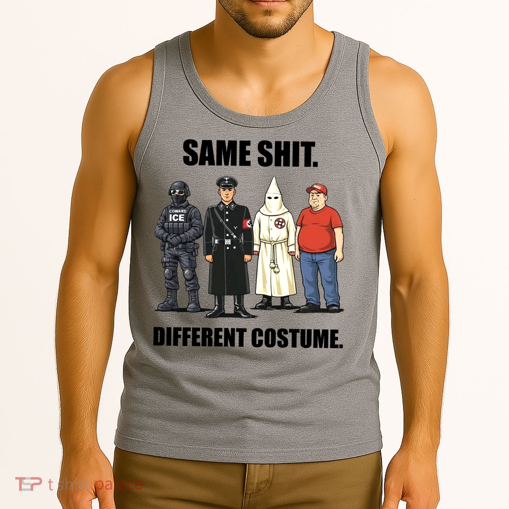 Same Shit Different Costume Anti ICE Tank Top