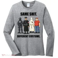 Same Shit Different Costume Anti ICE Women's Long Sleeve Shirt thumb 0