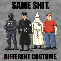 Same Shit Different Costume Anti ICE Women's Long Sleeve Shirt thumb 2