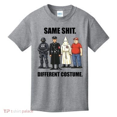 Same Shit Different Costume Anti ICE Kids T-Shirt