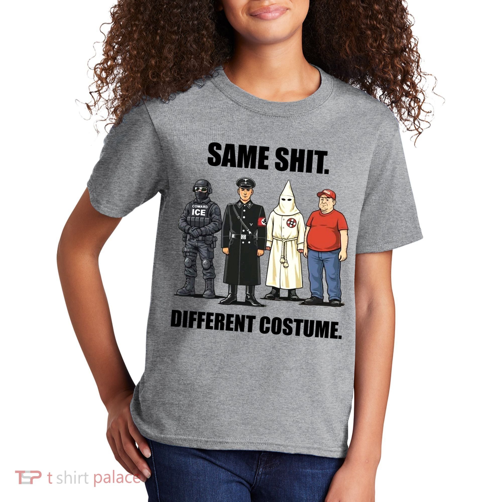 Same Shit Different Costume Anti ICE Kids T-Shirt