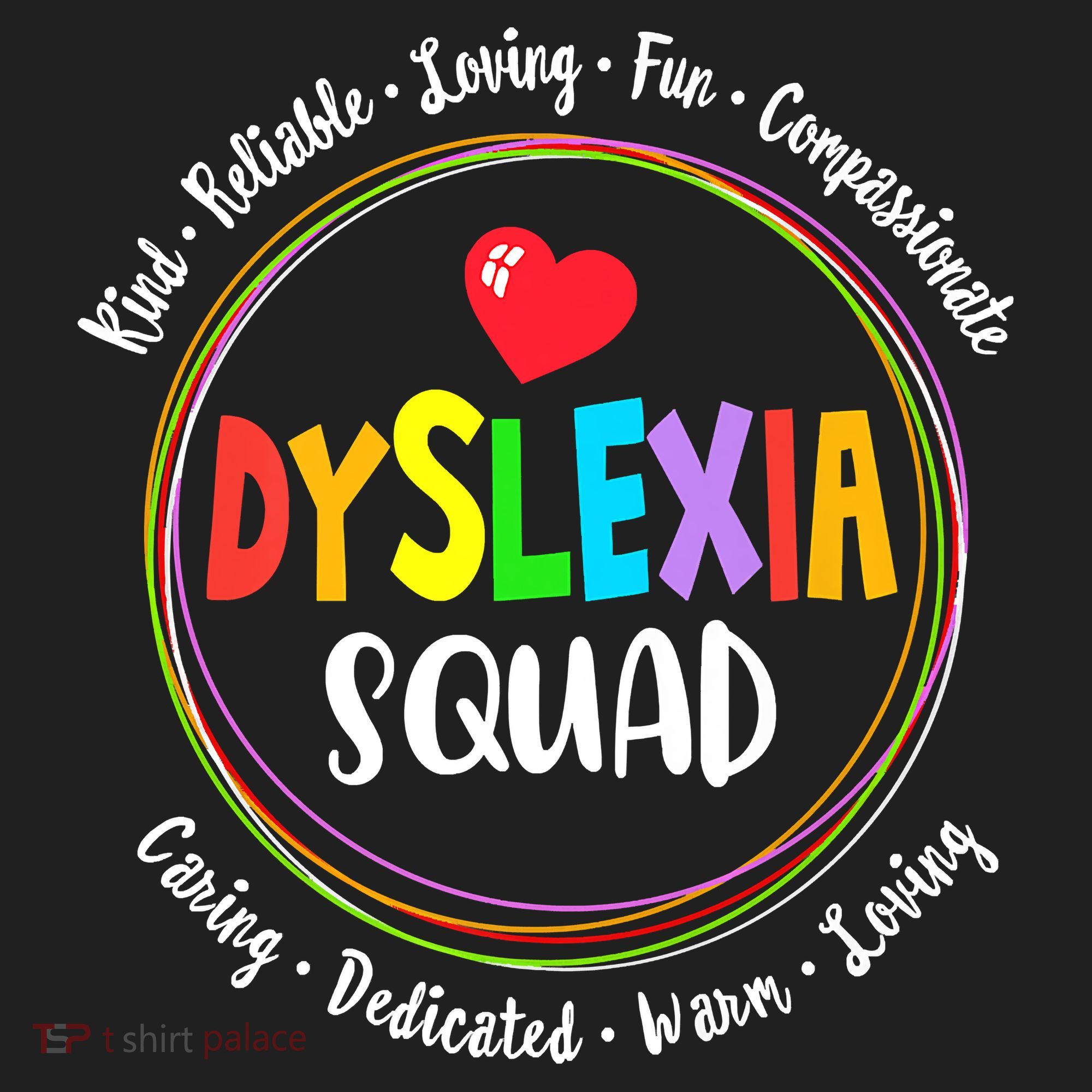 School Support Dyslexia Squad Awareness Month Teacher Women's Sweatshirt
