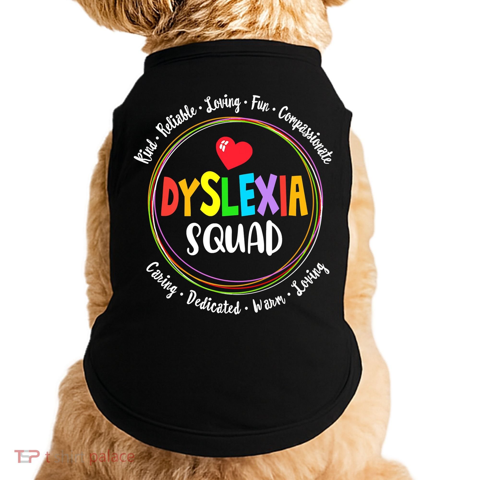 School Support Dyslexia Squad Awareness Month Teacher Doggie Tank