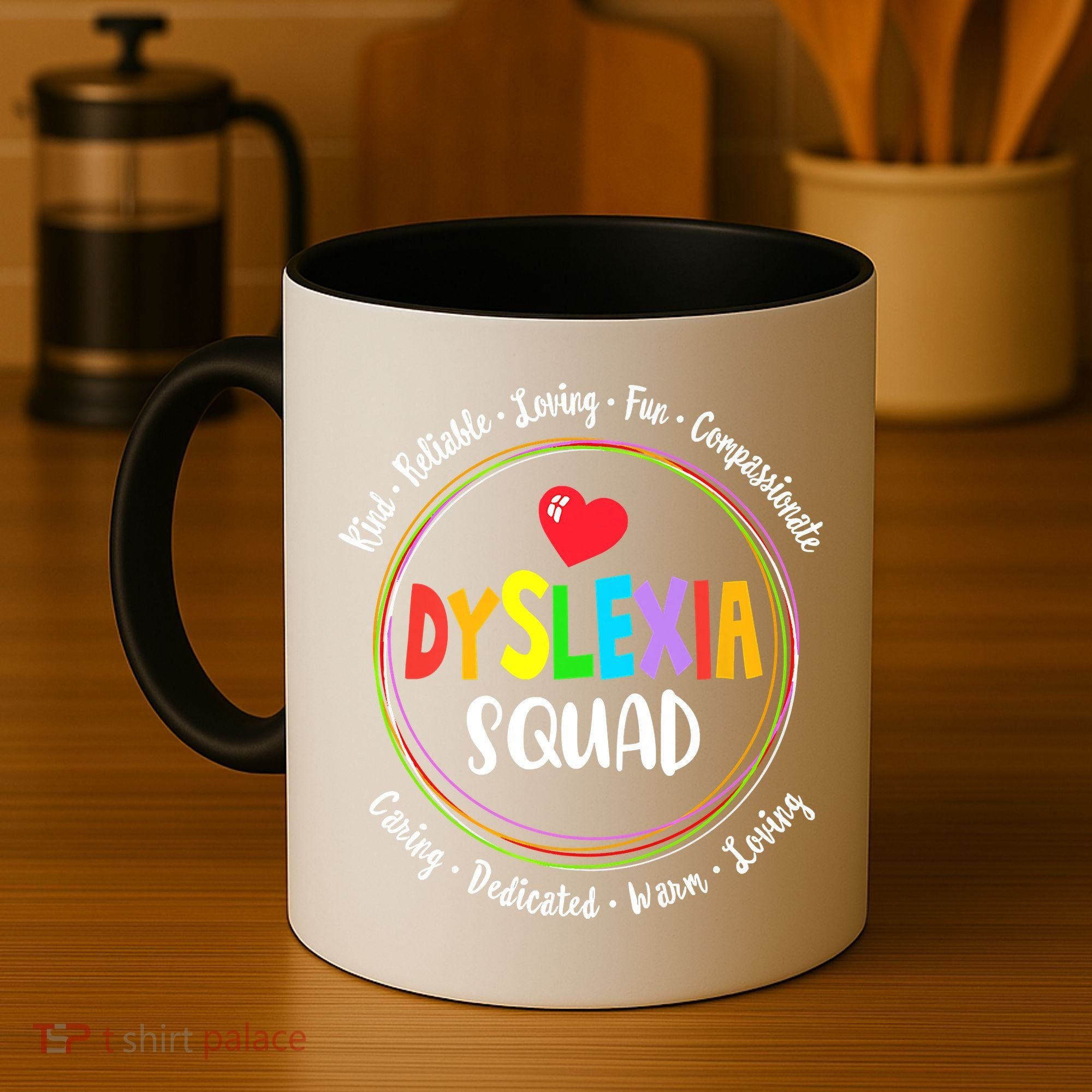 School Support Dyslexia Squad Awareness Month Teacher Coffee Mug