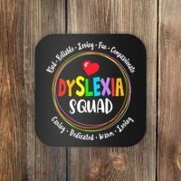 School Support Dyslexia Squad Awareness Month Teacher Coaster thumb 0