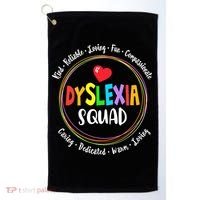 School Support Dyslexia Squad Awareness Month Teacher Golf Towel thumb 0
