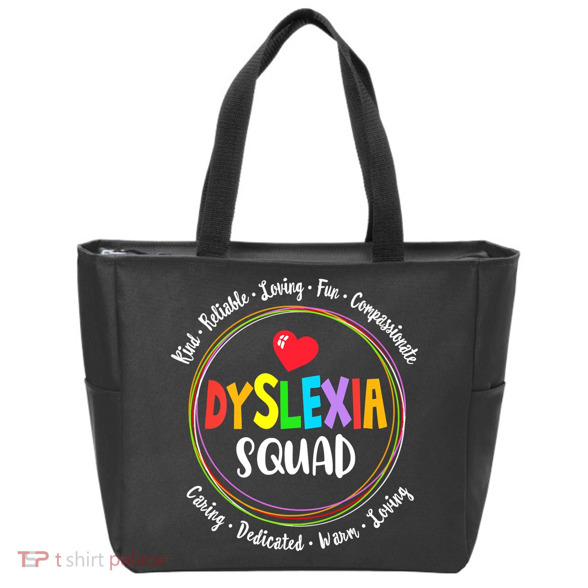 School Support Dyslexia Squad Awareness Month Teacher Tote Bag