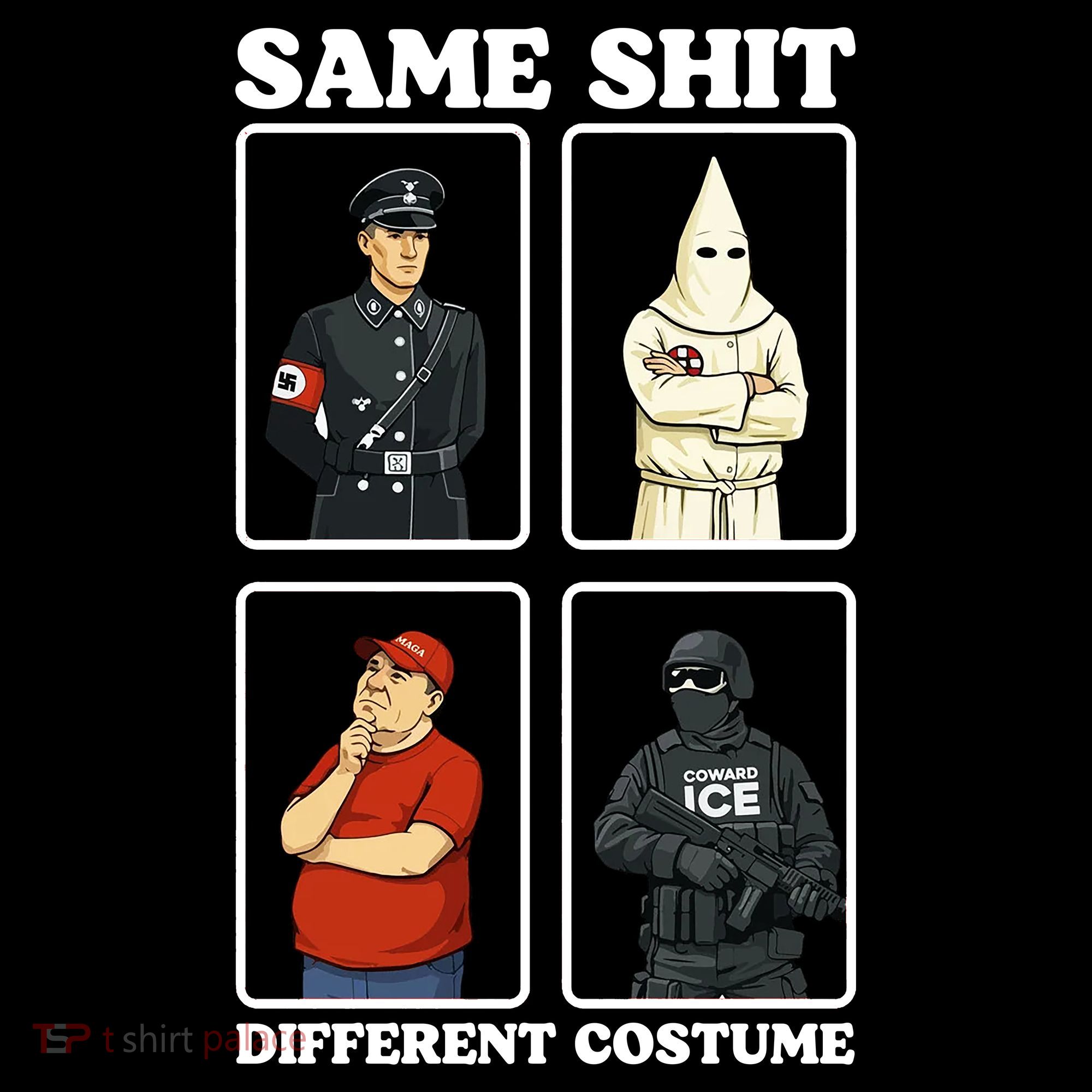 Same Shit Different Costume Funny Political Politics Doggie Tank