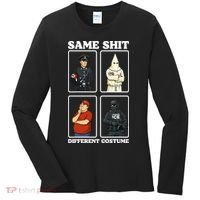 Same Shit Different Costume Funny Political Politics Women's Long Sleeve Shirt thumb 0