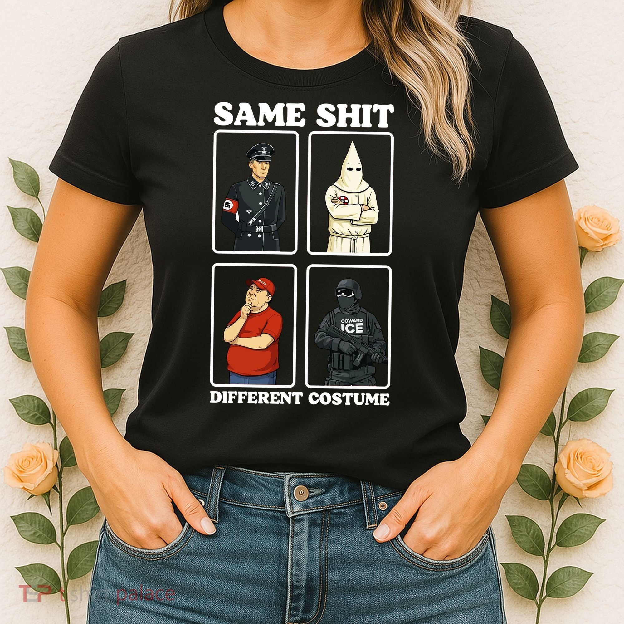 Same Shit Different Costume Funny Political Politics Women's T-Shirt