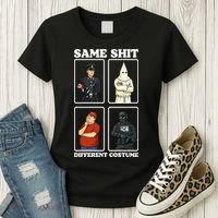 Same Shit Different Costume Funny Political Politics Women's T-Shirt thumb 3