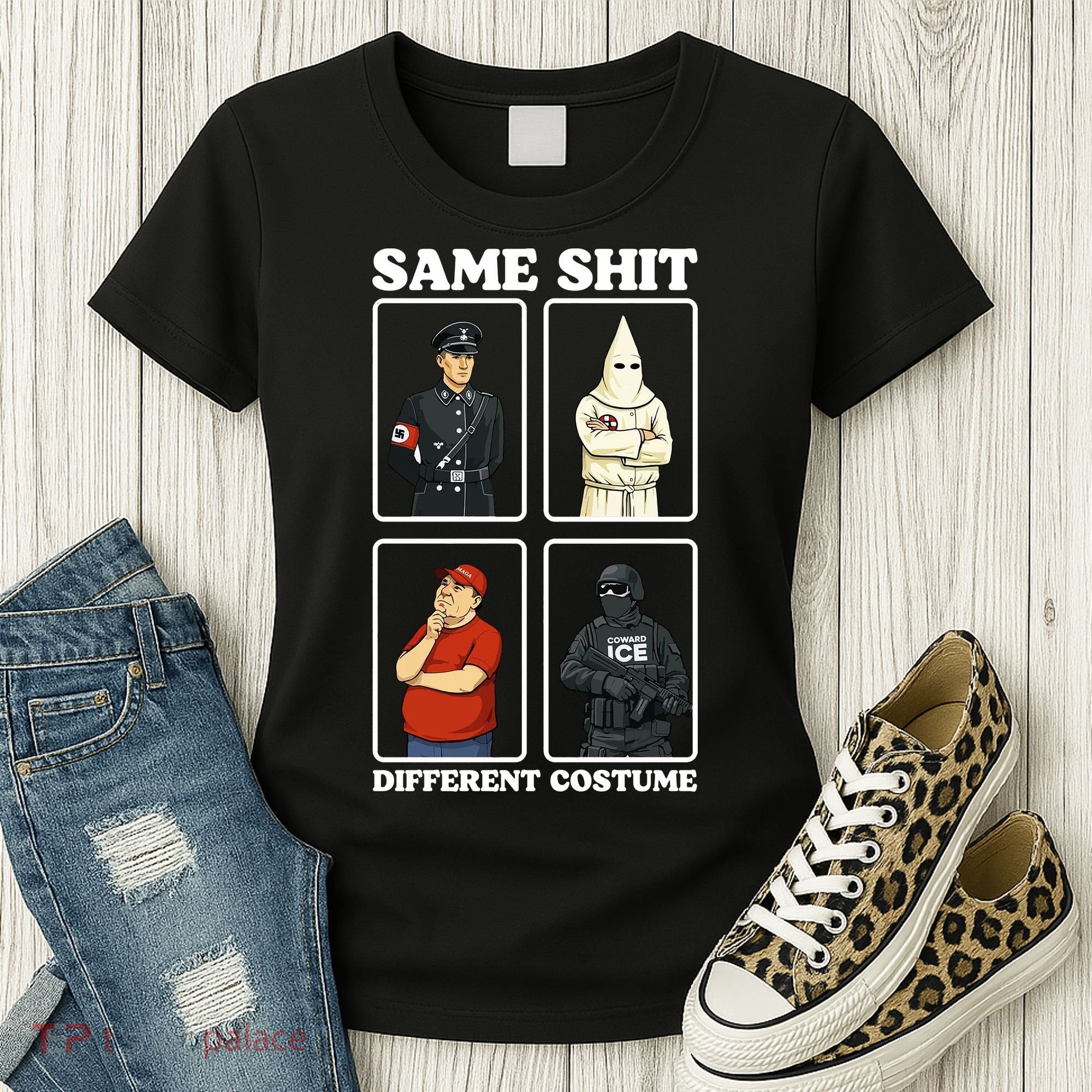 Same Shit Different Costume Funny Political Politics Women's T-Shirt