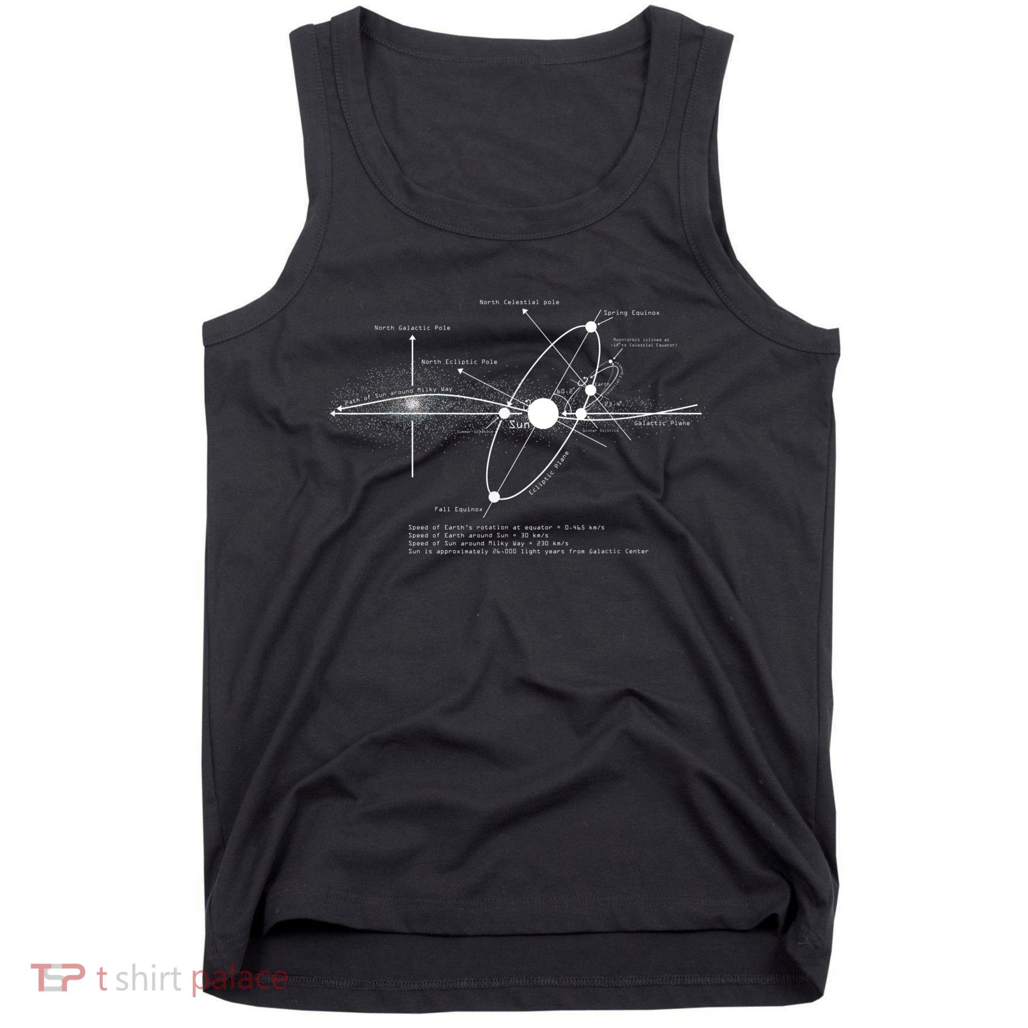 Solar Systems Diagram Astronomy Lover Astronomer Space Tank Top