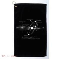 Solar Systems Diagram Astronomy Lover Astronomer Space Golf Towel thumb 0