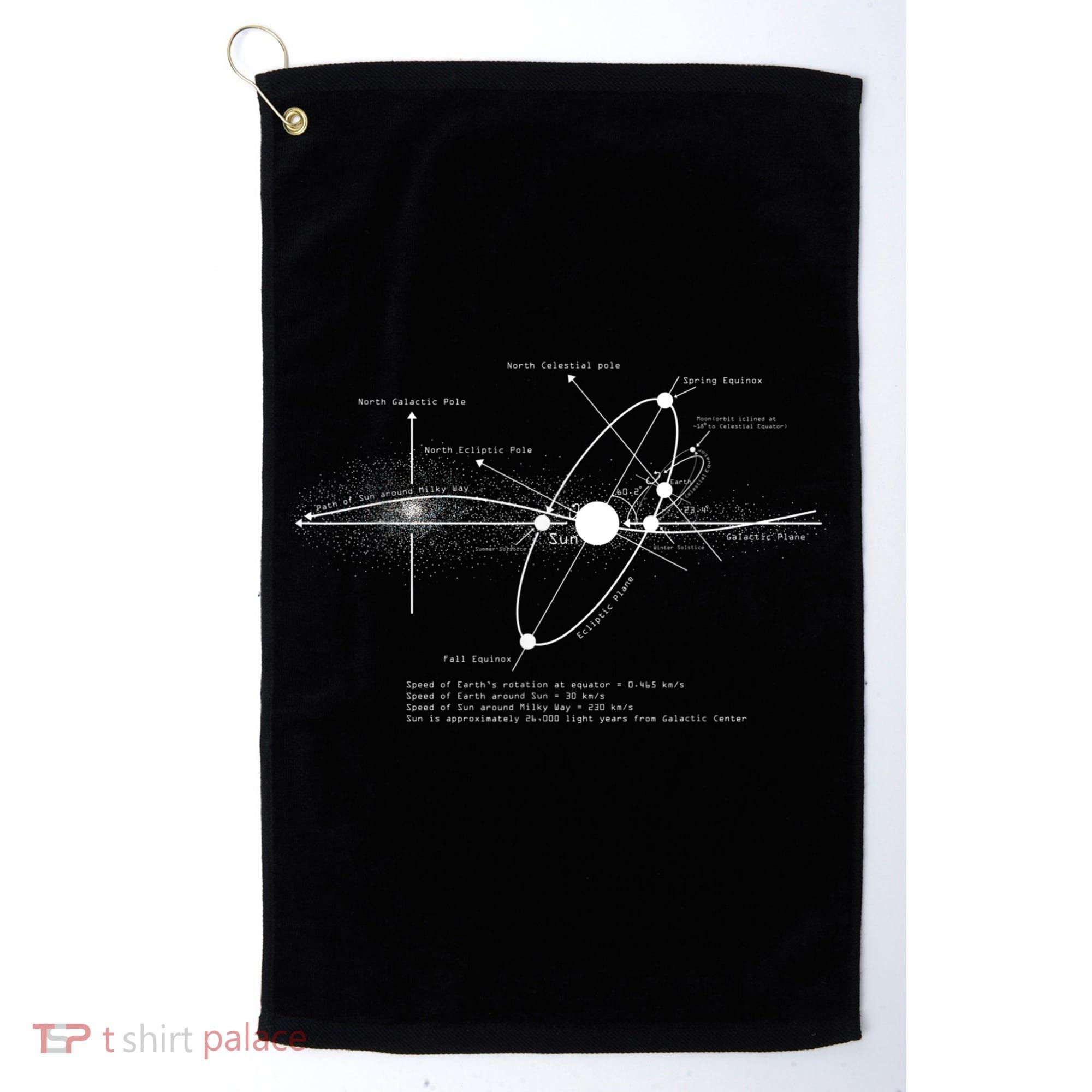 Solar Systems Diagram Astronomy Lover Astronomer Space Golf Towel