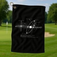 Solar Systems Diagram Astronomy Lover Astronomer Space Golf Towel thumb 1