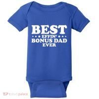 Stepdad Step Dad Best Effin Bonus Dad Ever Fathers Day Cute Gift Baby Bodysuit thumb 0