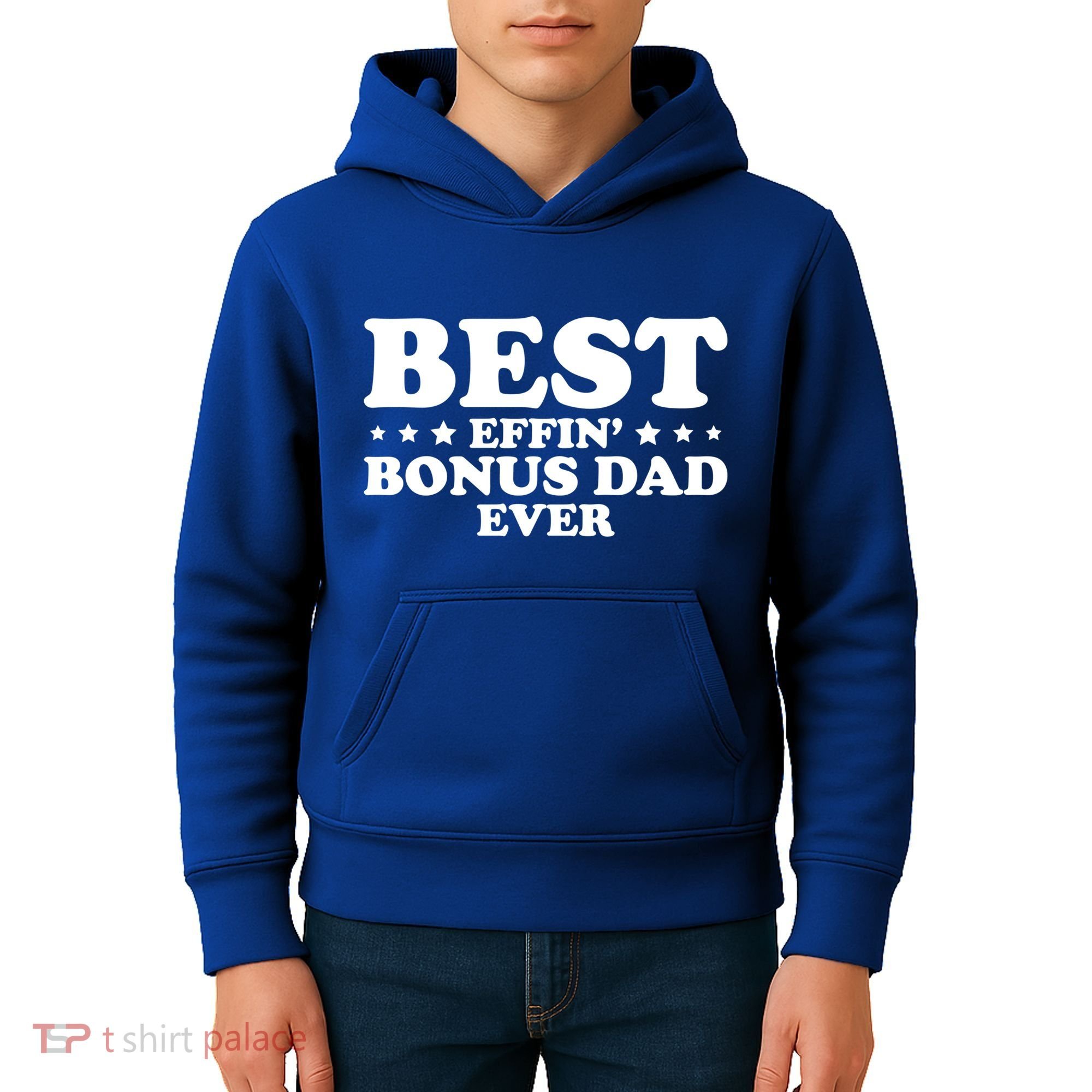 Stepdad Step Dad Best Effin Bonus Dad Ever Fathers Day Cute Gift Kids Hoodie