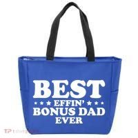 Stepdad Step Dad Best Effin Bonus Dad Ever Fathers Day Cute Gift Tote Bag thumb 0