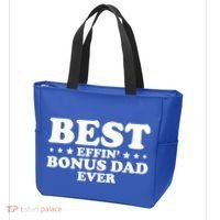 Stepdad Step Dad Best Effin Bonus Dad Ever Fathers Day Cute Gift Tote Bag thumb 3
