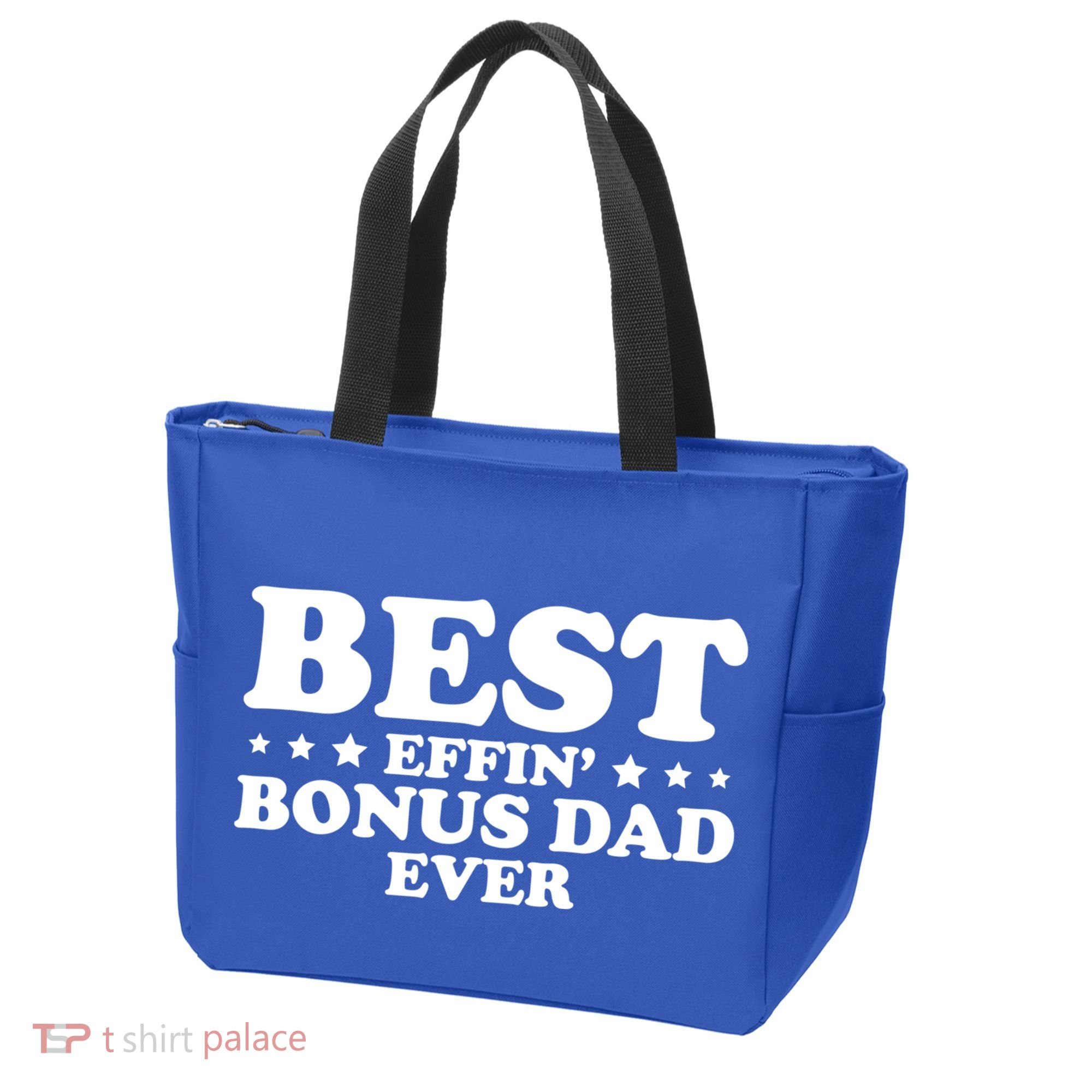 Stepdad Step Dad Best Effin Bonus Dad Ever Fathers Day Cute Gift Tote Bag