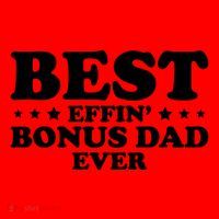 Stepdad Step Dad Best Effin Bonus Dad Ever Fathers Day Cute Gift Santa Hat thumb 1