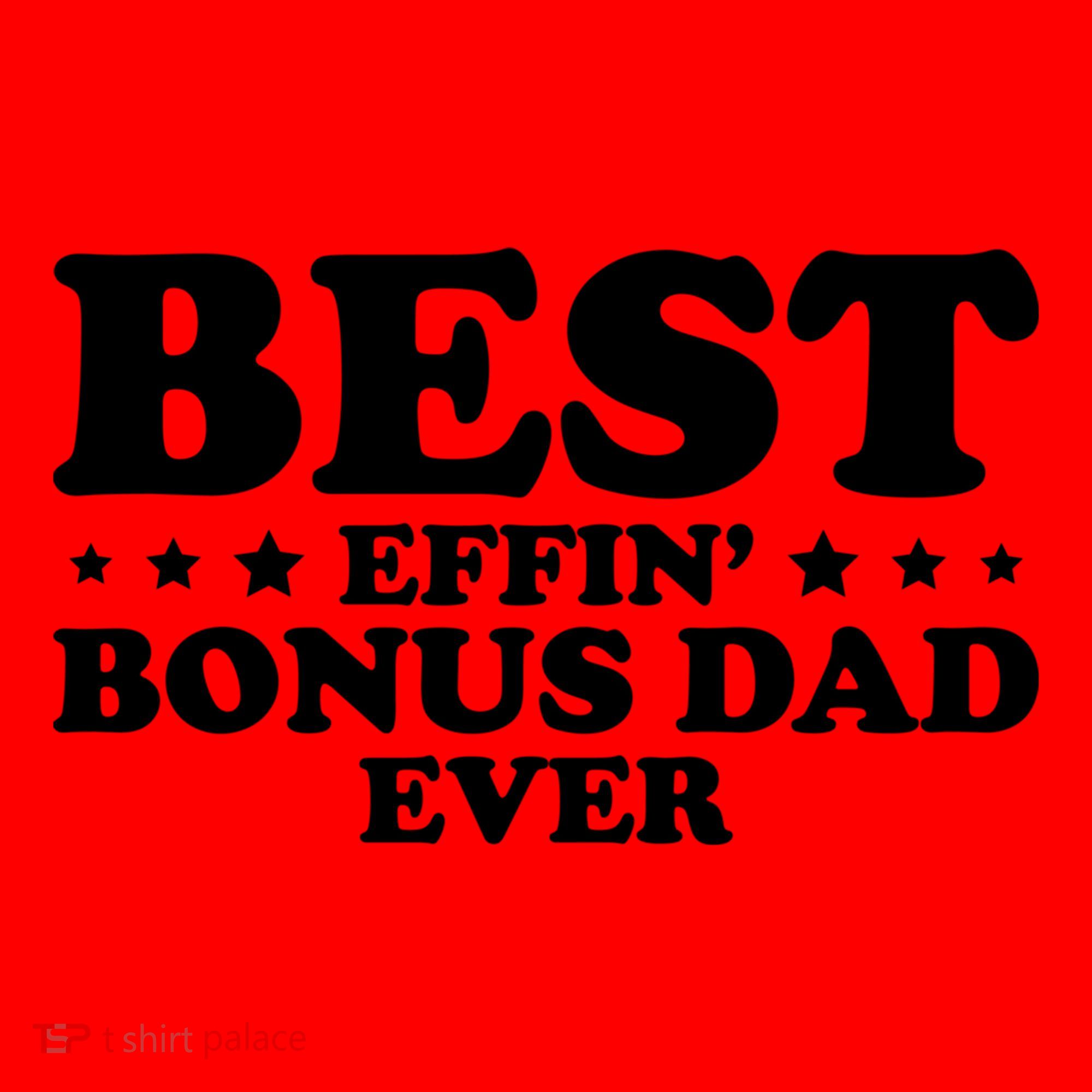 Stepdad Step Dad Best Effin Bonus Dad Ever Fathers Day Cute Gift Santa Hat