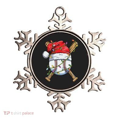 Santa Sports Design For Boy Christmas Baseball Player Ornament