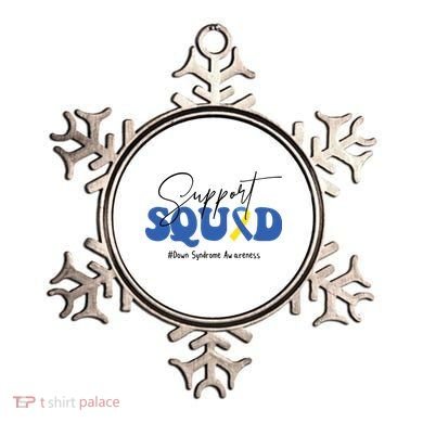 Support Squad Down Syndrome Awareness Month Ornament