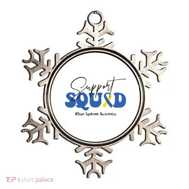 Support Squad Down Syndrome Awareness Month Ornament