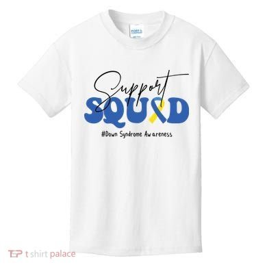 Support Squad Down Syndrome Awareness Month Kids T-Shirt