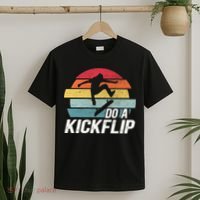Skateboard Skateboarding Do A Kickflip Surfing Skate Skating T-Shirt thumb 2