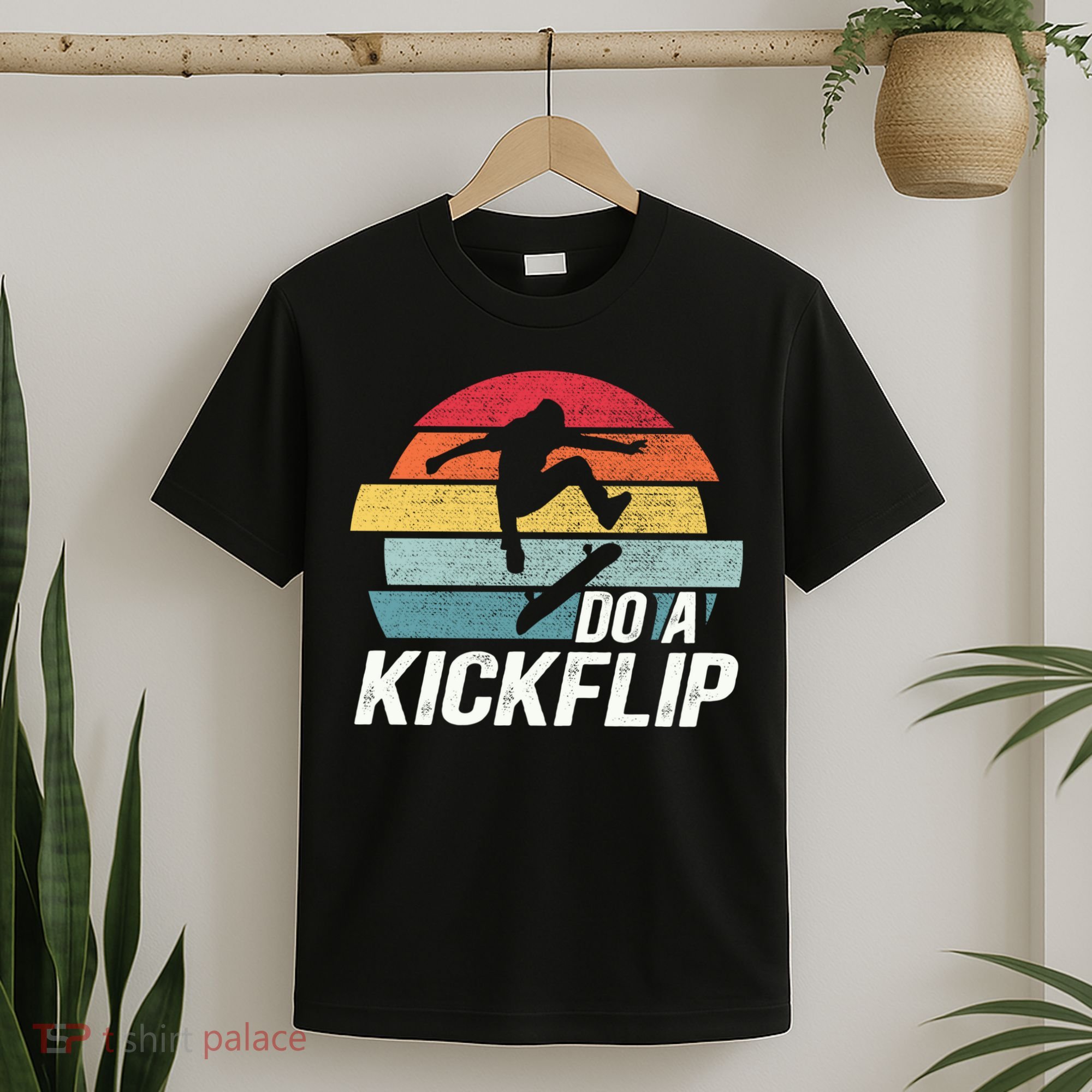 Skateboard Skateboarding Do A Kickflip Surfing Skate Skating T-Shirt