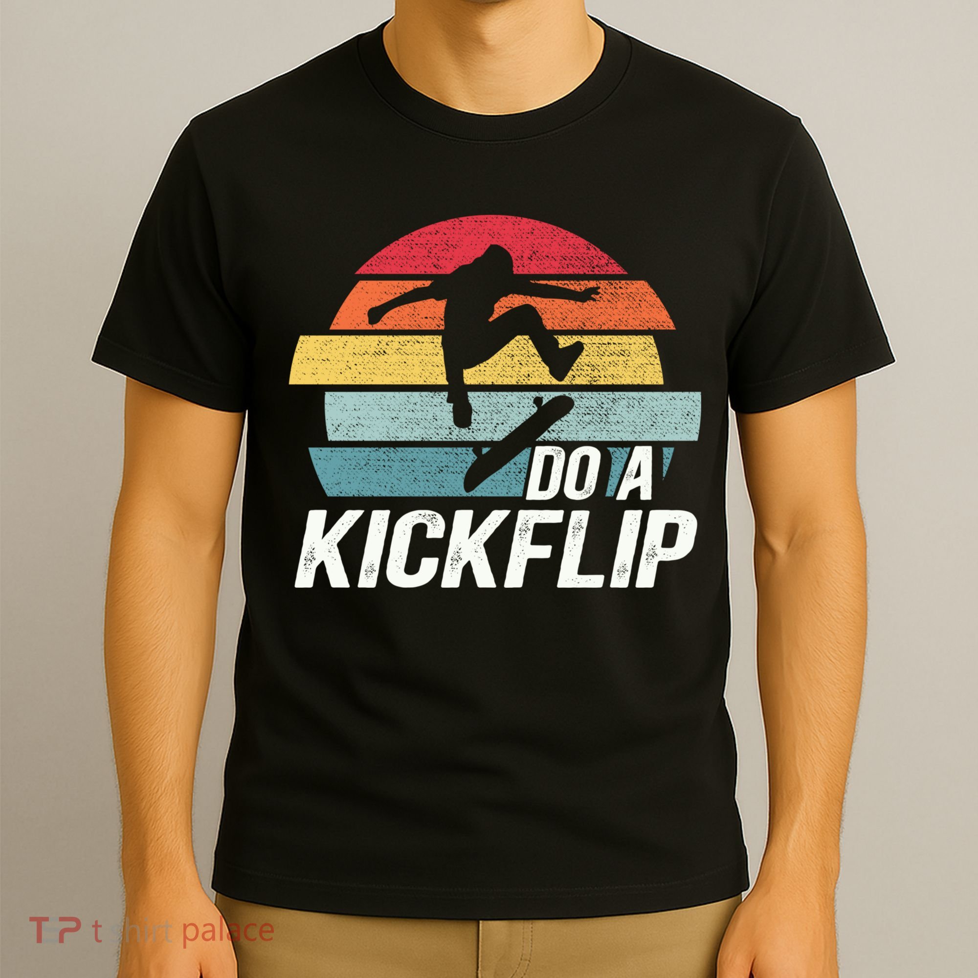 Skateboard Skateboarding Do A Kickflip Surfing Skate Skating T-Shirt