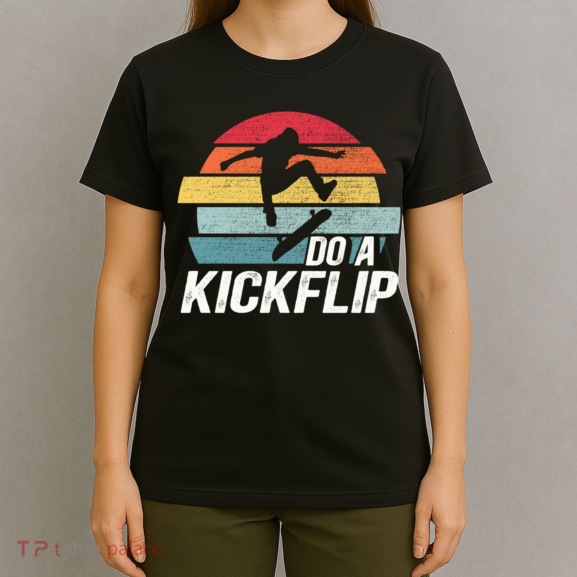 Skateboard Skateboarding Do A Kickflip Surfing Skate Skating T-Shirt