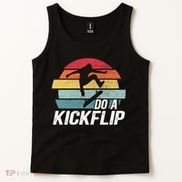 Skateboard Skateboarding Do A Kickflip Surfing Skate Skating Tank Top thumb 2