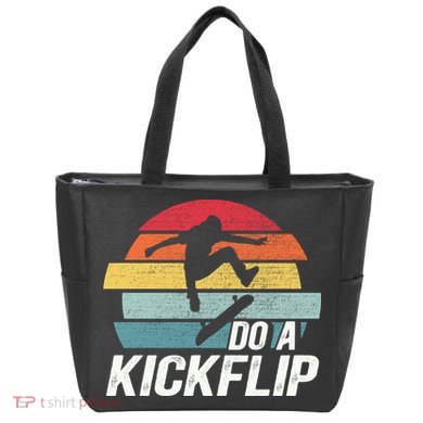 Skateboard Skateboarding Do A Kickflip Surfing Skate Skating Tote Bag